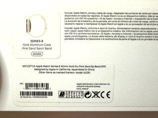 Apple Watch Series 6 40mm Rosa GPS