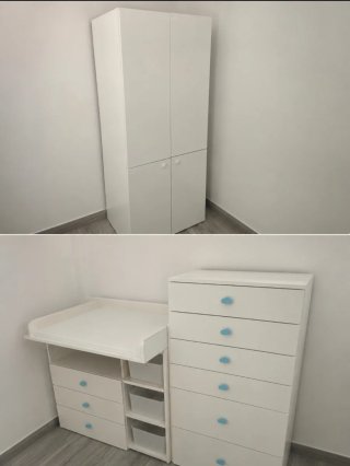 Conjunto Muebles Bebé/Niño Blanco