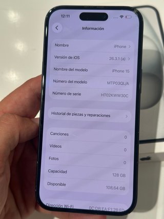 iPhone 15 Negro 128 GB