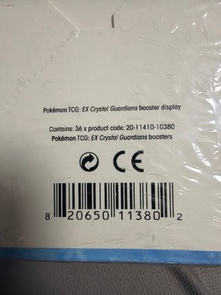 Caja de cartas Pokémon EX Crystal Guardians