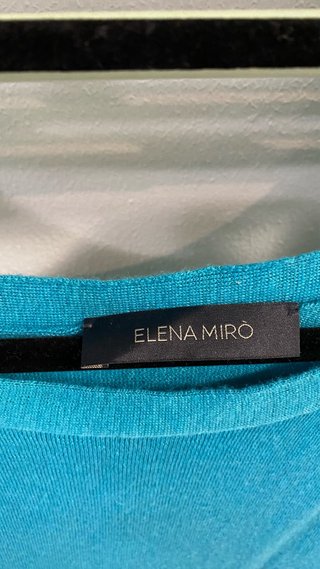 Maglia pullover lana Elena Mirò azzurro