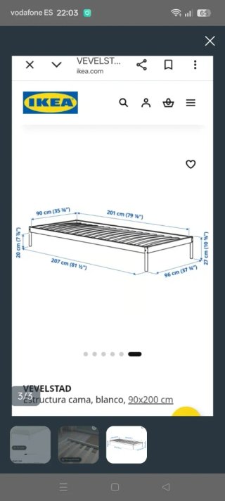 2 Camas IKEA con Colchones Blancos