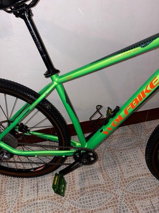 Bicicleta de Montaña Verde lima Marca wolfbike