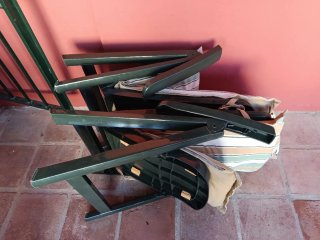 2 Sillas Plegables Funda Jardín