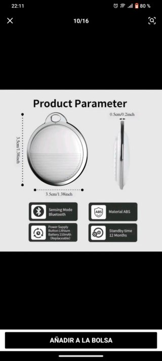 2 Dispositivos GPS Airtag Rastreador Antirrobo