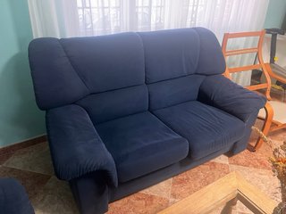 Sofá 3 plazas + Sofá 2 plazas azul marino