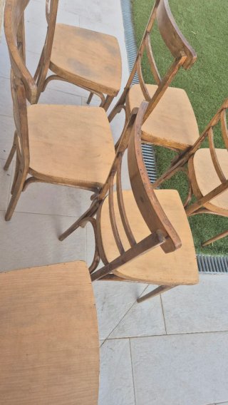 6 Sillas de Madera Estilo Clásico