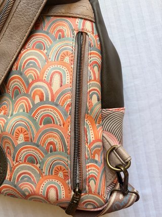 Mochila Sweet Candy Beige y Rosa