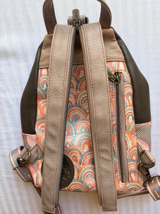 Mochila Sweet Candy Beige y Rosa