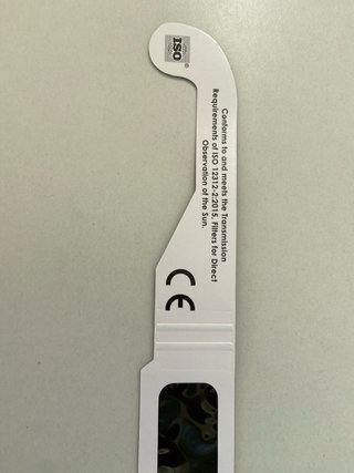 Gafas eclipse solar HOMOLOGADAS ISO