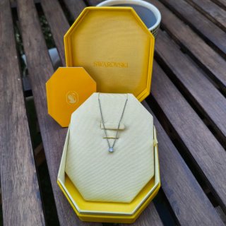 Collar Swarovski Plata y Blanco