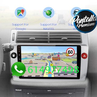 Radio Pantalla CARPLAY GPS USB para Citroen C4