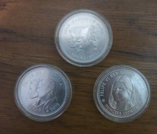 Monedas de plata 20, 30 y 40 Euros