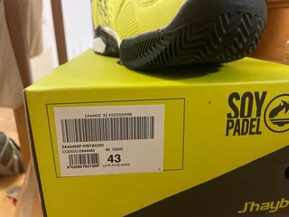 Zapatillas pádel J'hayber Talla 43 Amarillas