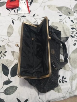 Bolso de mano negro