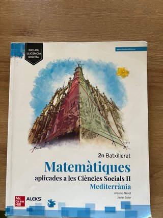 Llibre mates 2n batxillerat