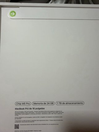 MacBook Pro 16 M5 Pro 24GB 1TB SSD