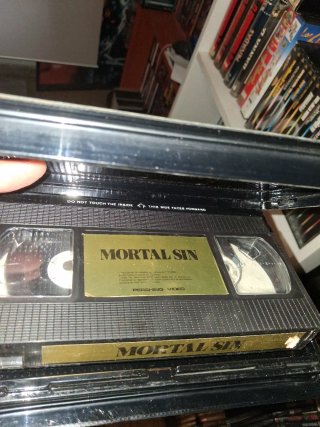 VHS Mortal Sin (Pecado Mortal) Terror Español