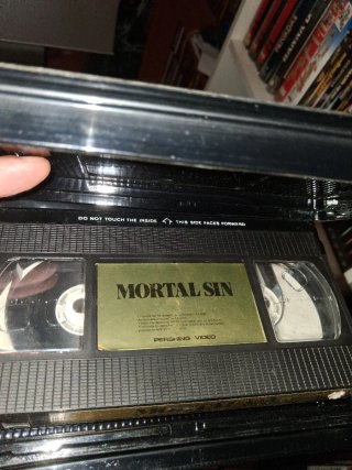 VHS Mortal Sin (Pecado Mortal) Terror Español