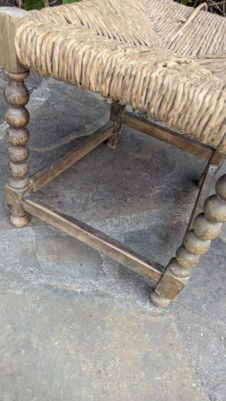 Lote 2 Sillas Madera Mimbre reparar