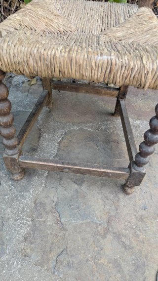 Lote 2 Sillas Madera Mimbre reparar