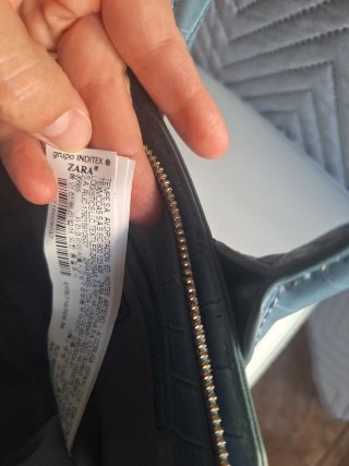 Bolso azul Zara