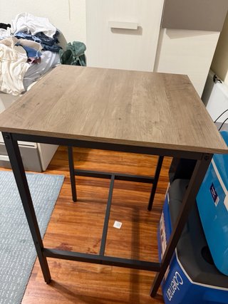 Mesa Alta Madera y Metal