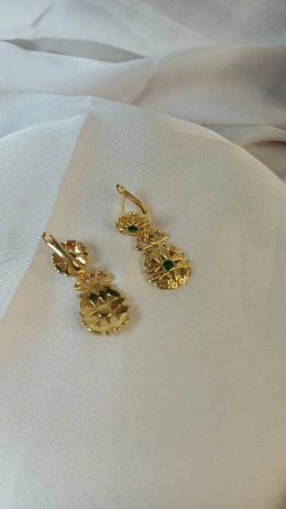Pendientes vintage chapado Oro 18k