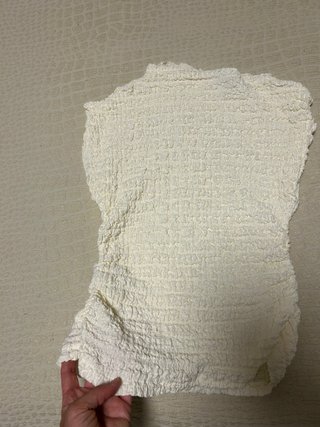 Top Zara Blanco Descubierto Talla M
