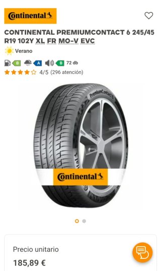 Continental PremiumContact 6 245/45 R19 102Y XL