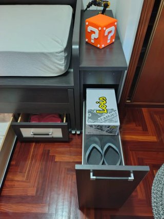 Cama nido juvenil con cajones y zapatero
