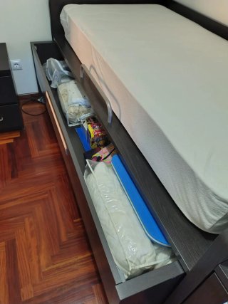 Cama nido juvenil con cajones y zapatero