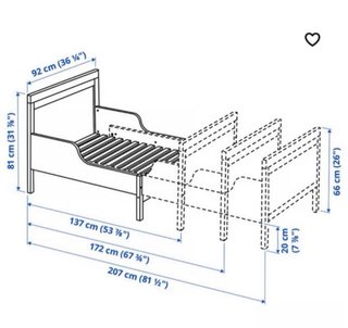 Cama infantil con colchón