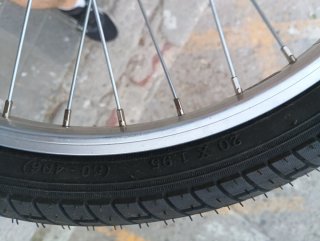 Rueda de bicicleta DEESTONE 20×1'95