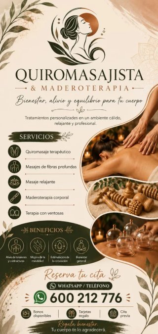 Quiromasaje y maderoterapia
