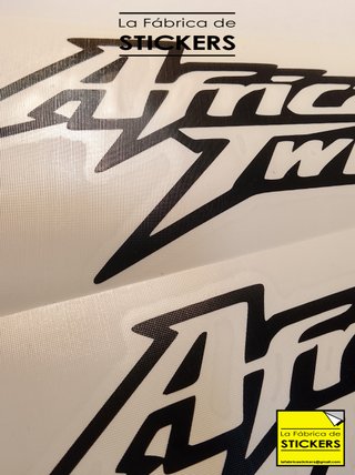 Pack HONDA 8 pegatinas vinilo holográfico de corte