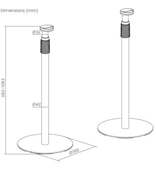 2 SOPORTES REGULABLE PARA SONOS ERA 300 Y ERA 100