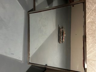 Juego 2 mesas auxiliares Zara Home cristal y metal