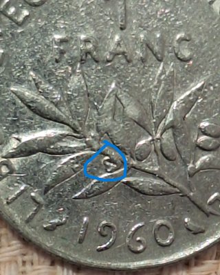 1 Franco 1960 Francia - Rara