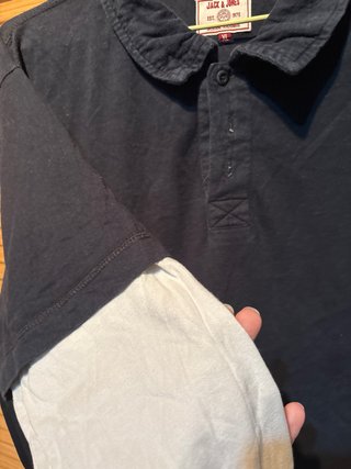 Camiseta Jack & Jones manga larga negra y blanca/3