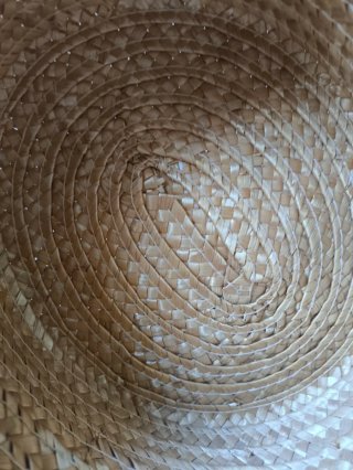 Canotier infantil de paja natural