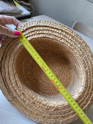 Canotier infantil de paja natural