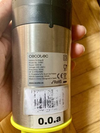 Cecotec Katana 12 Chop B 1200W