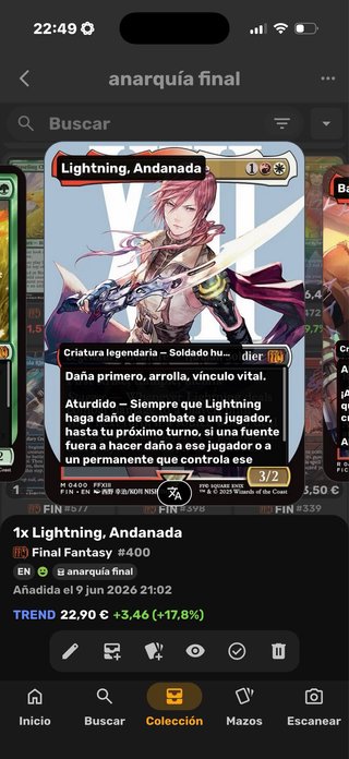 Lightning, Andanada - Magic Final Fantasy