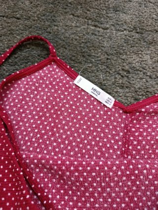 Vestido verano con lunares Mango