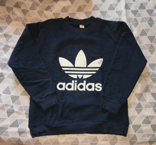 Sudadera Adidas Azul Logo Trefoil