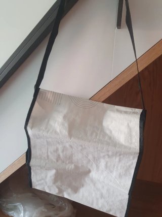 2 Bolsas de tela reutilizable diseño geométrico