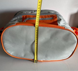 Bolsa nevera picnic gris y naranja