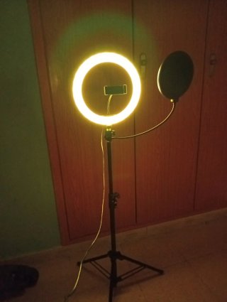 Foco LED Aro para Vídeo/Streaming