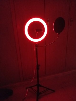 Foco LED Aro para Vídeo/Streaming